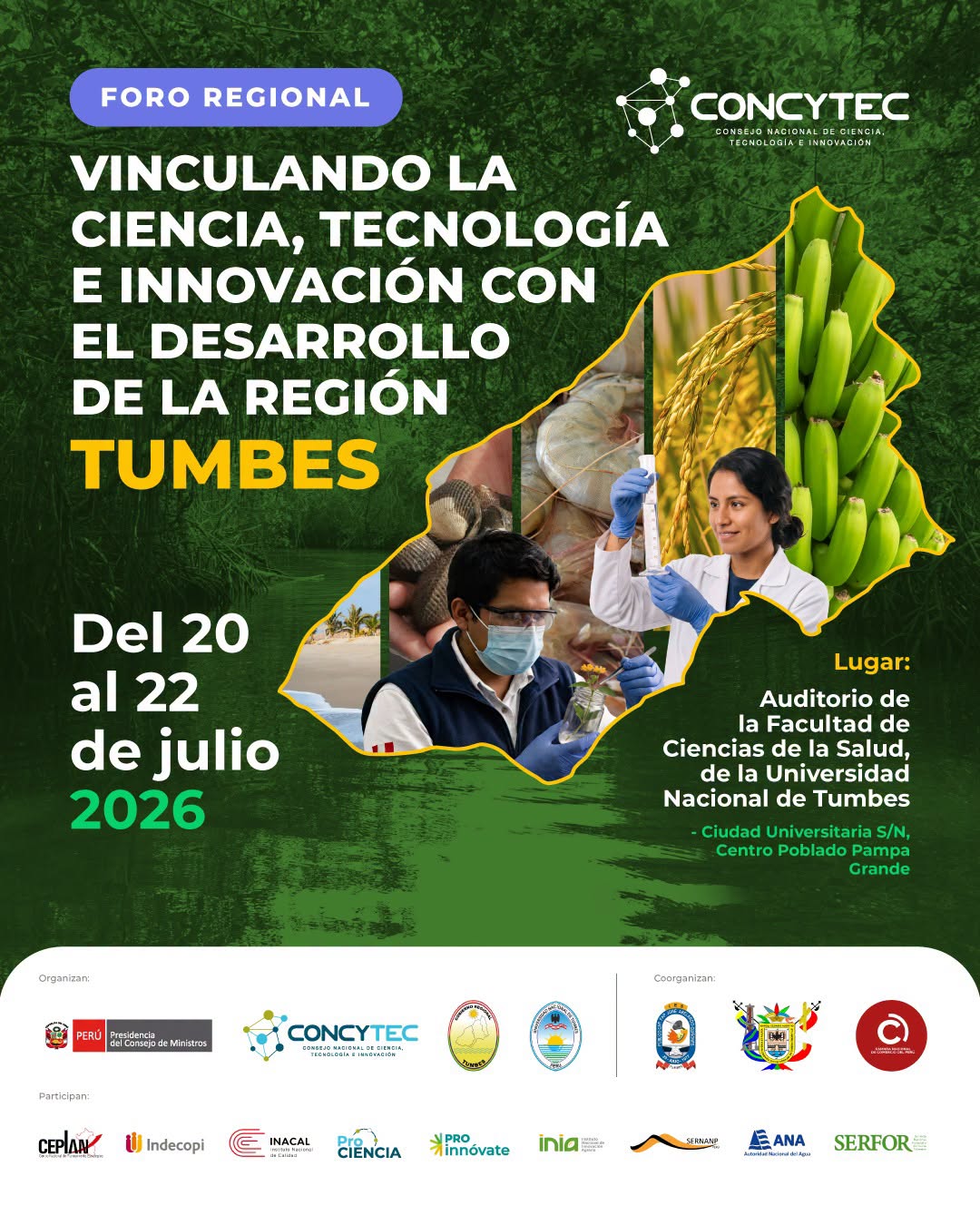 FORO REGIONAL: VINCULANDO LA CIENCIA, TECNOLOGÍA E INNOVACIÓN CON EL DESARROLLO DE LA REGIÓN 